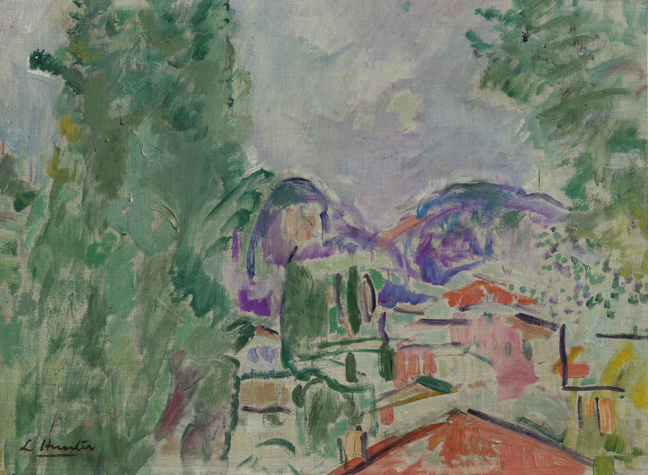 Rooftops, South of France by George Leslie Hunter