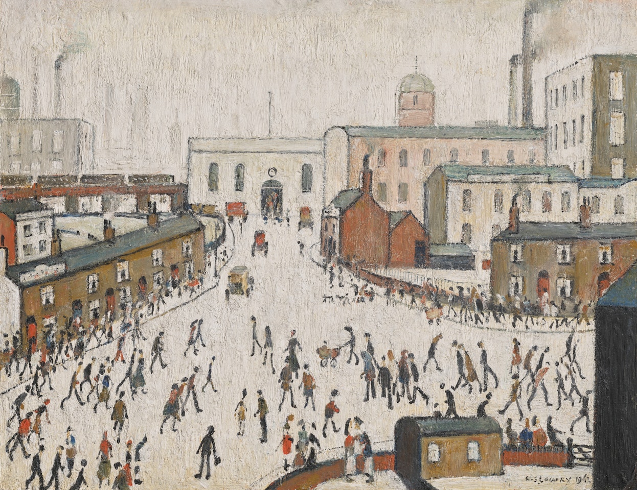 Going to the Station by Laurence Stephen Lowry