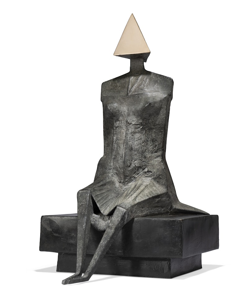 Second Girl Sitting on Bench by Lynn Chadwick