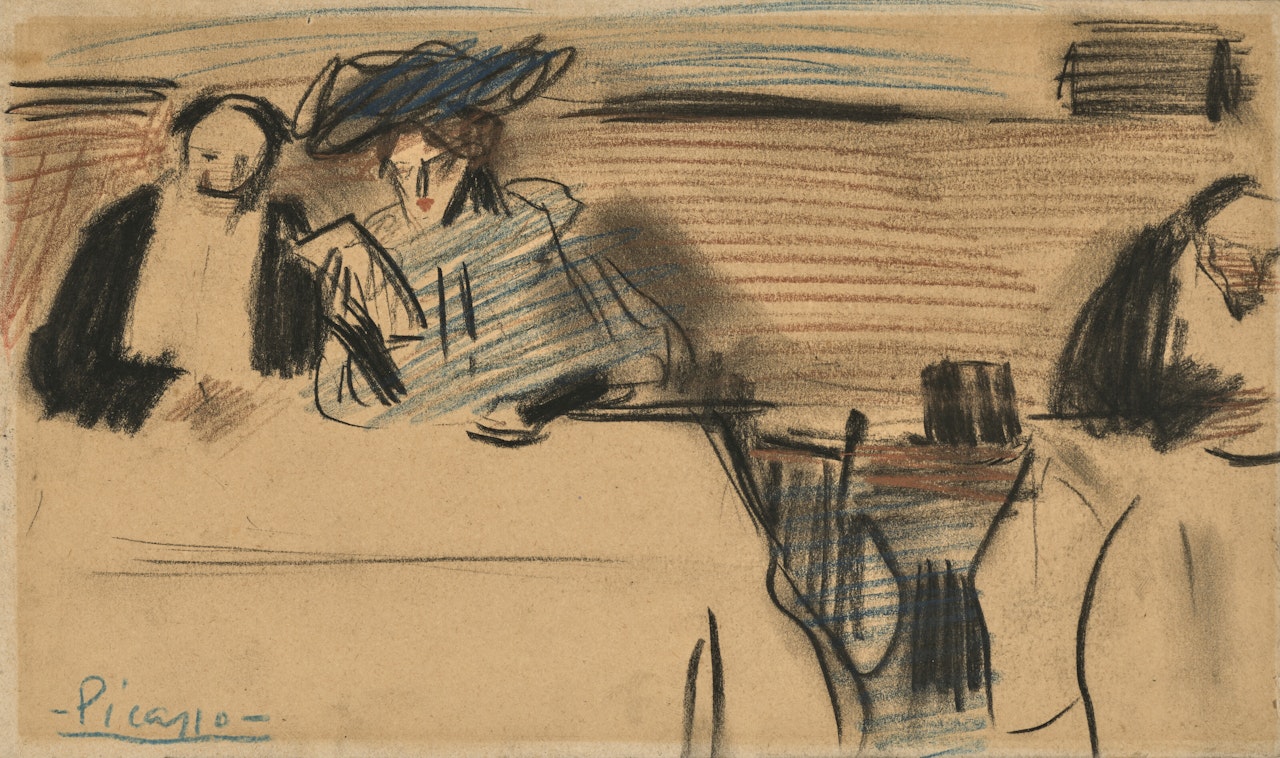 Scène de café by Pablo Picasso