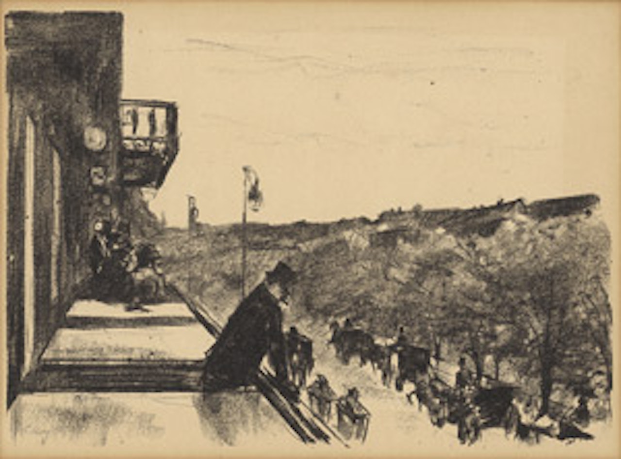 Coffee terrace Unter den Linden by Lesser Ury