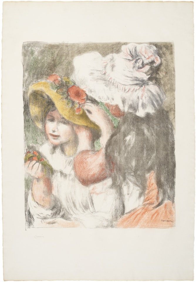 Le chapeau épinglé, 2e planche by Pierre-Auguste Renoir