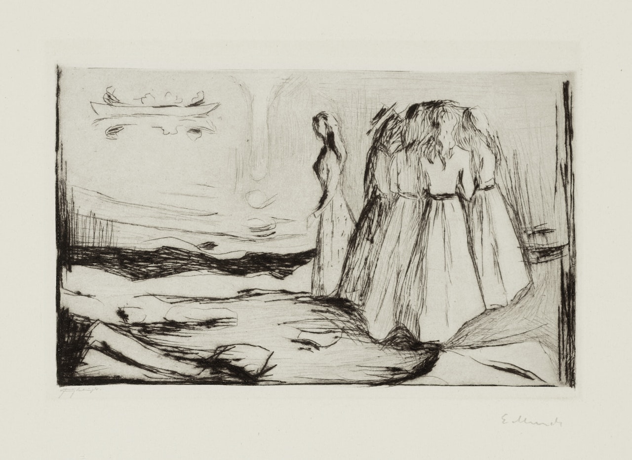 Junge Frauen am Strande II (Young Women on the Beach) by Edvard Munch