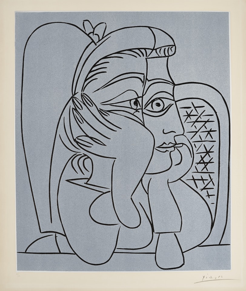 Portrait de Jacqueline accoudée by Pablo Picasso