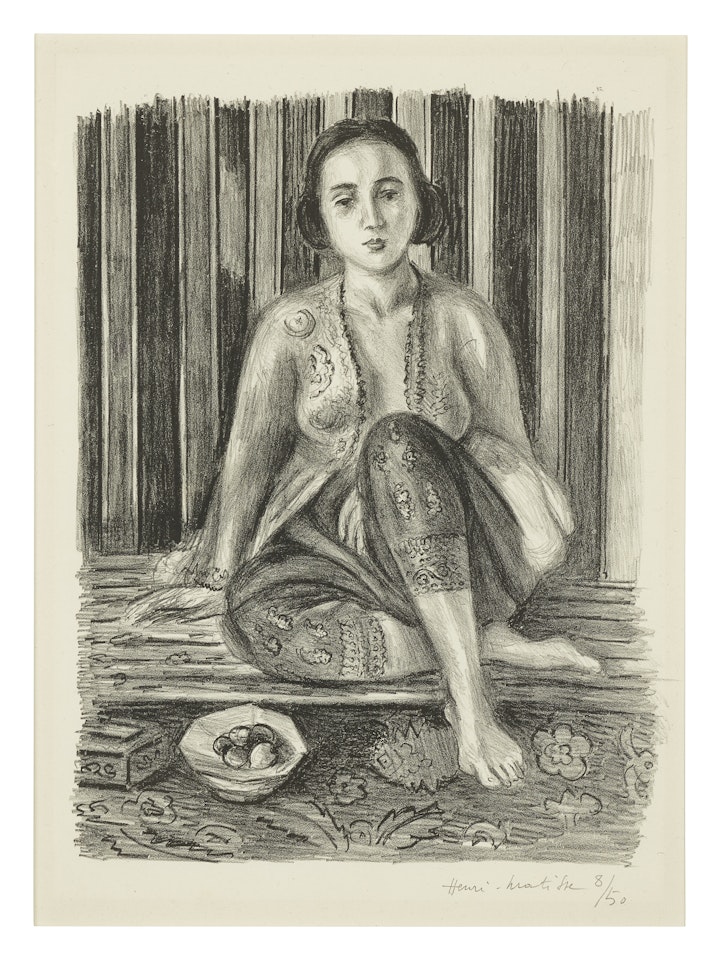 Odalisque à la coupe de fruits by Henri Matisse