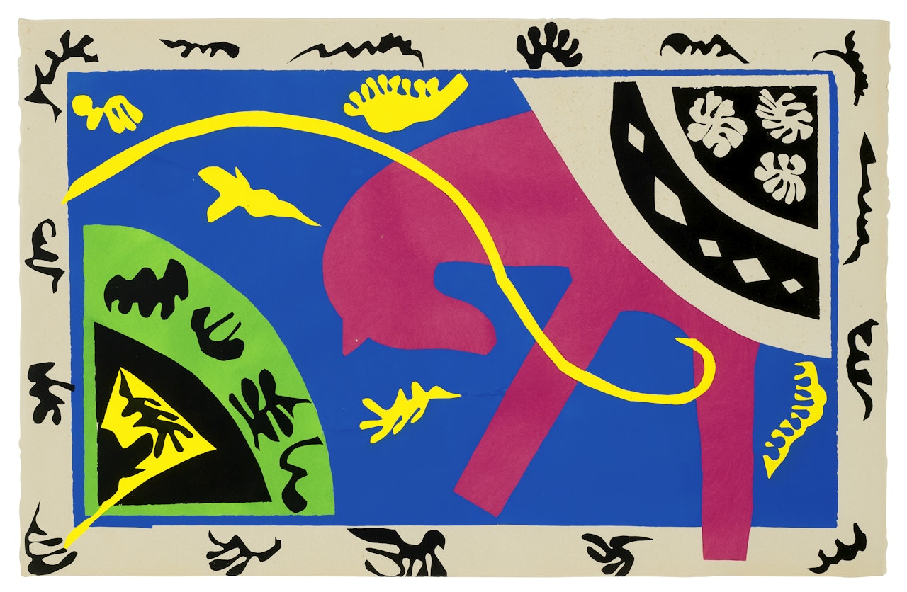 Le cheval, l"écuyère et le clown, from Jazz by Henri Matisse