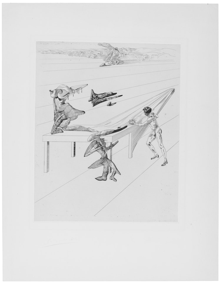 L"enfant sauterelle (The Grasshopper Child) by Salvador Dali