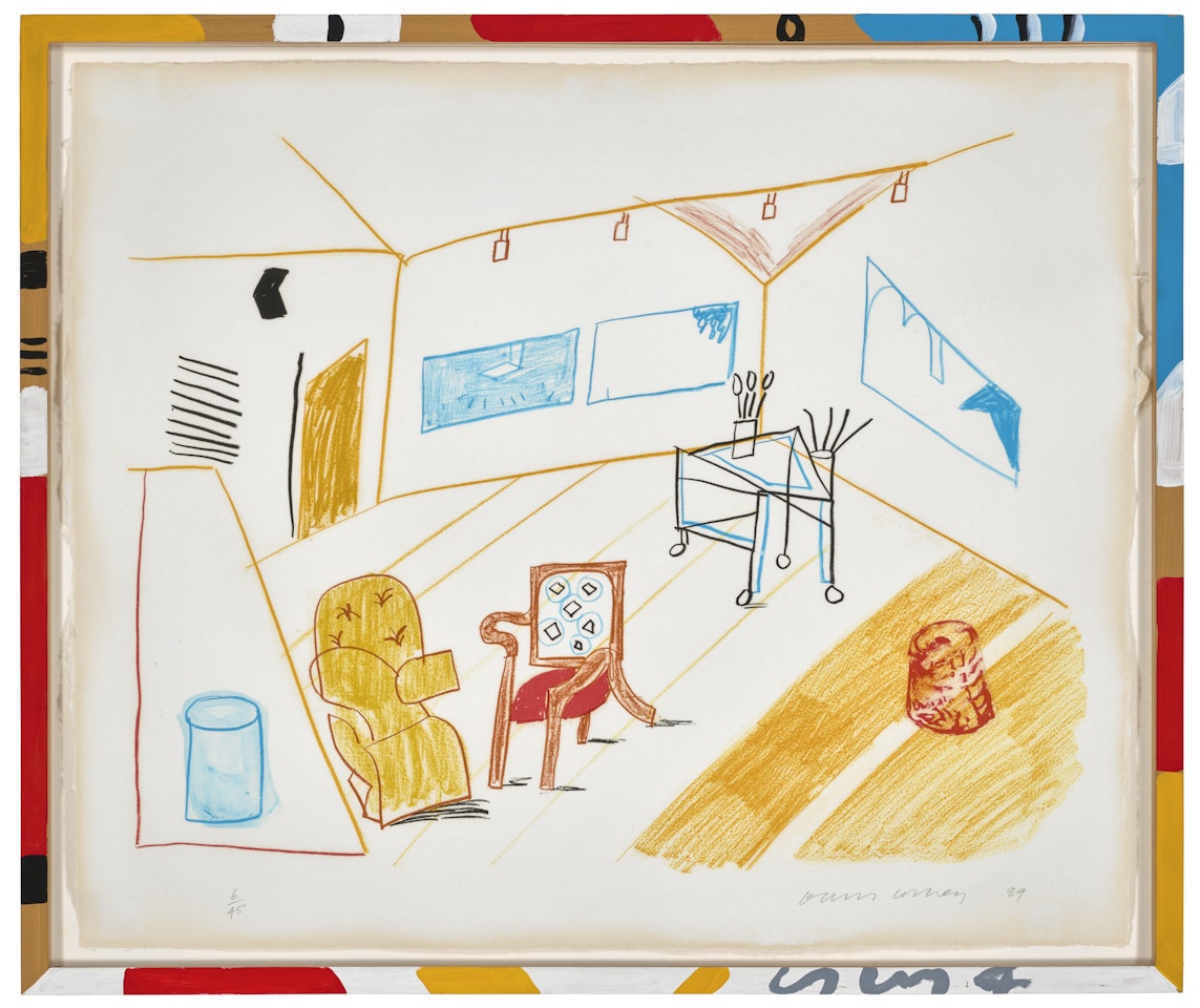 Conversation in the Studio, from Moving Focus by David Hockney