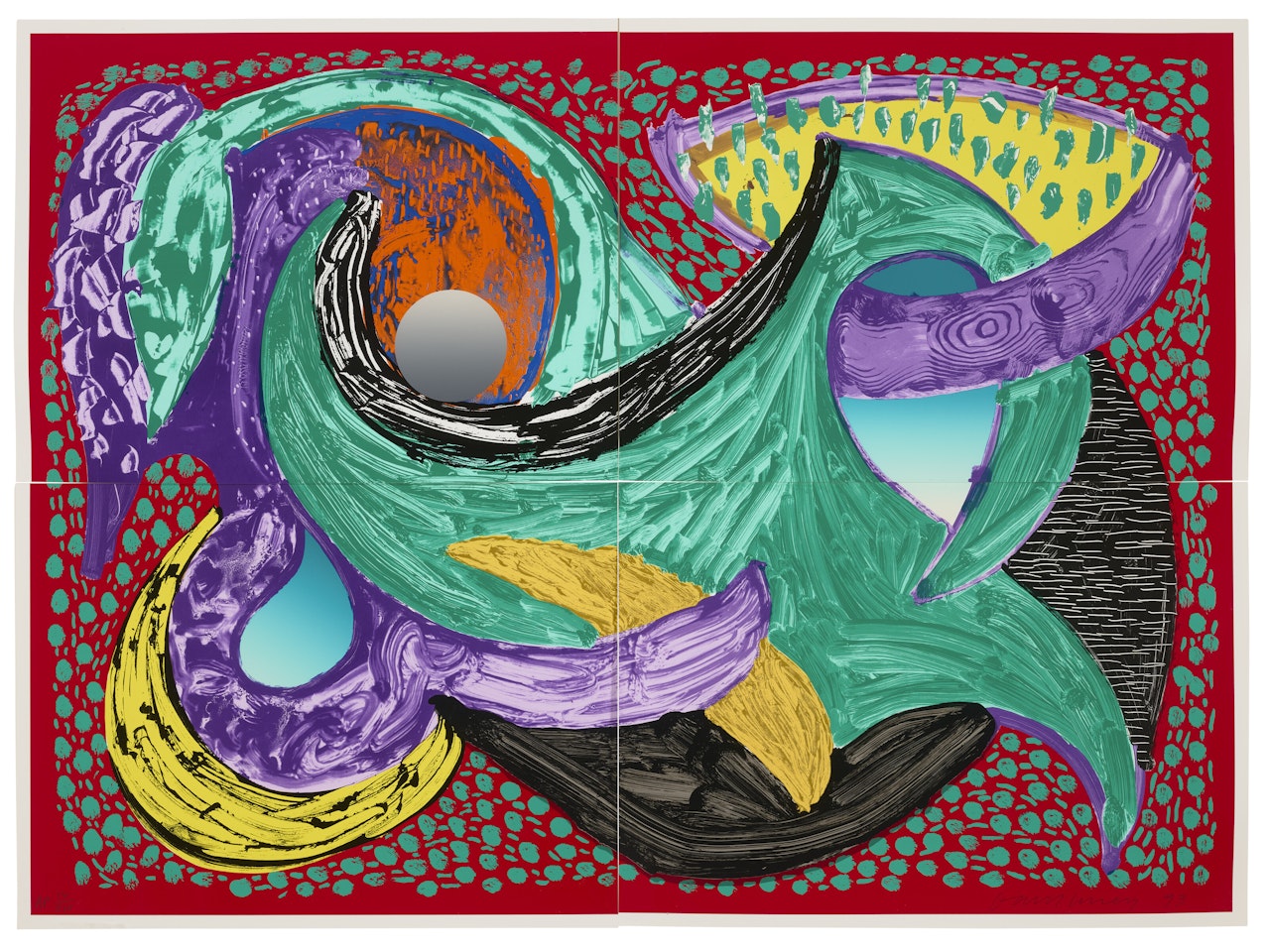 Going Round, from Some More New Prints by David Hockney