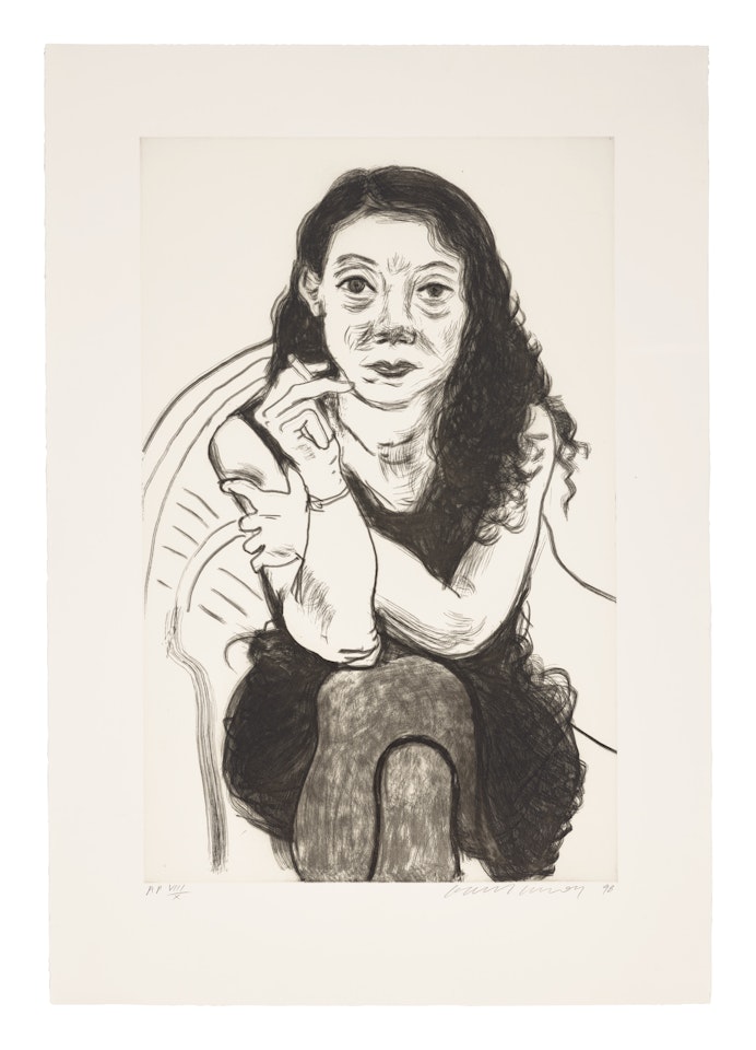 Brenda with Cigarette by David Hockney