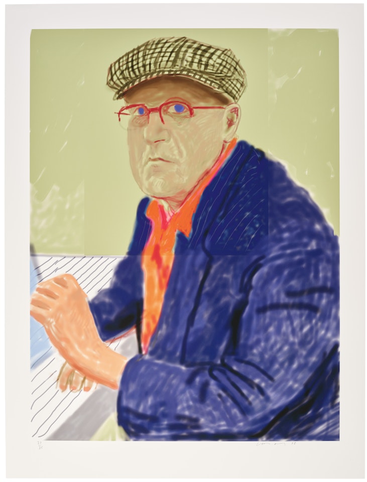Self Portrait, 14 March 2012 by David Hockney