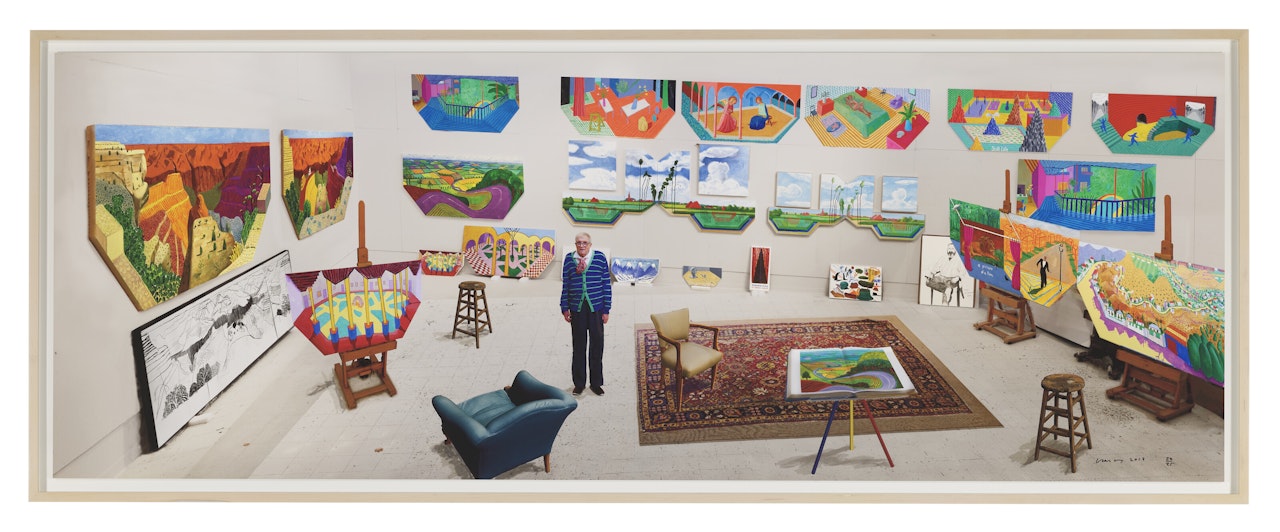In the Studio, December 2017 by David Hockney
