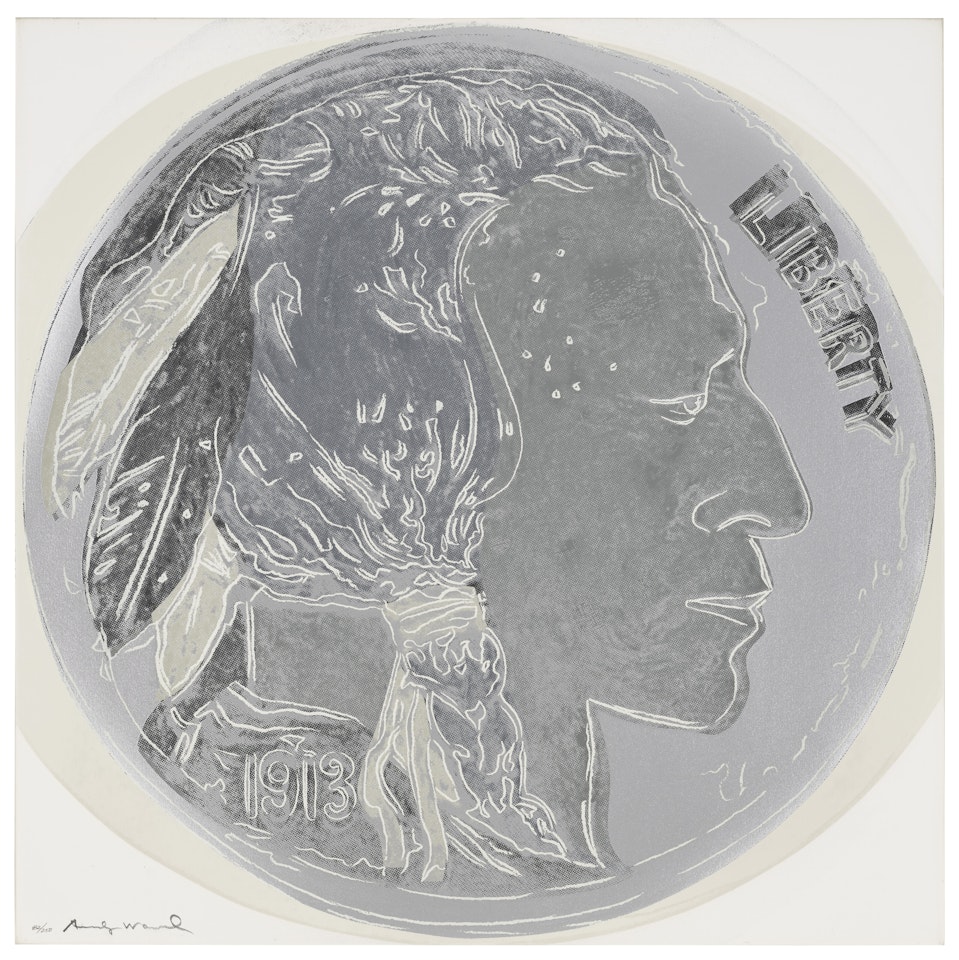 Indian Head Nickel, from Cowboys and Indians by Andy Warhol