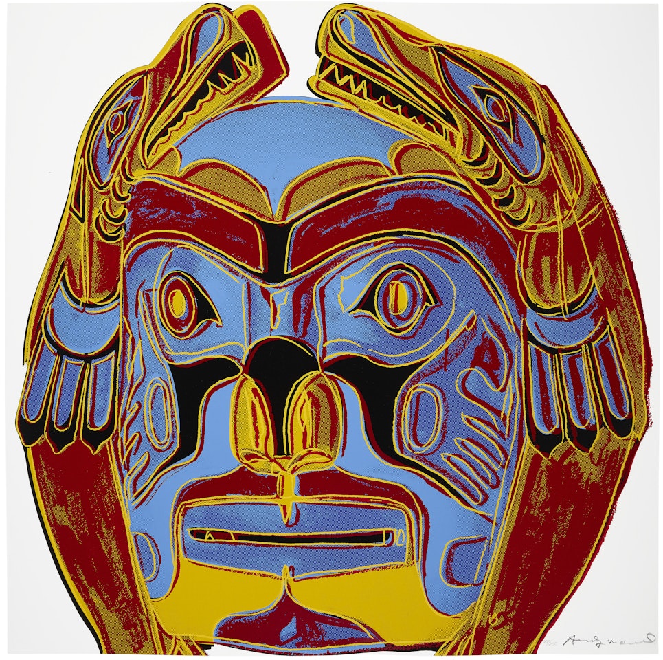 Northwest Coast Mask, from Cowboys and Indians by Andy Warhol