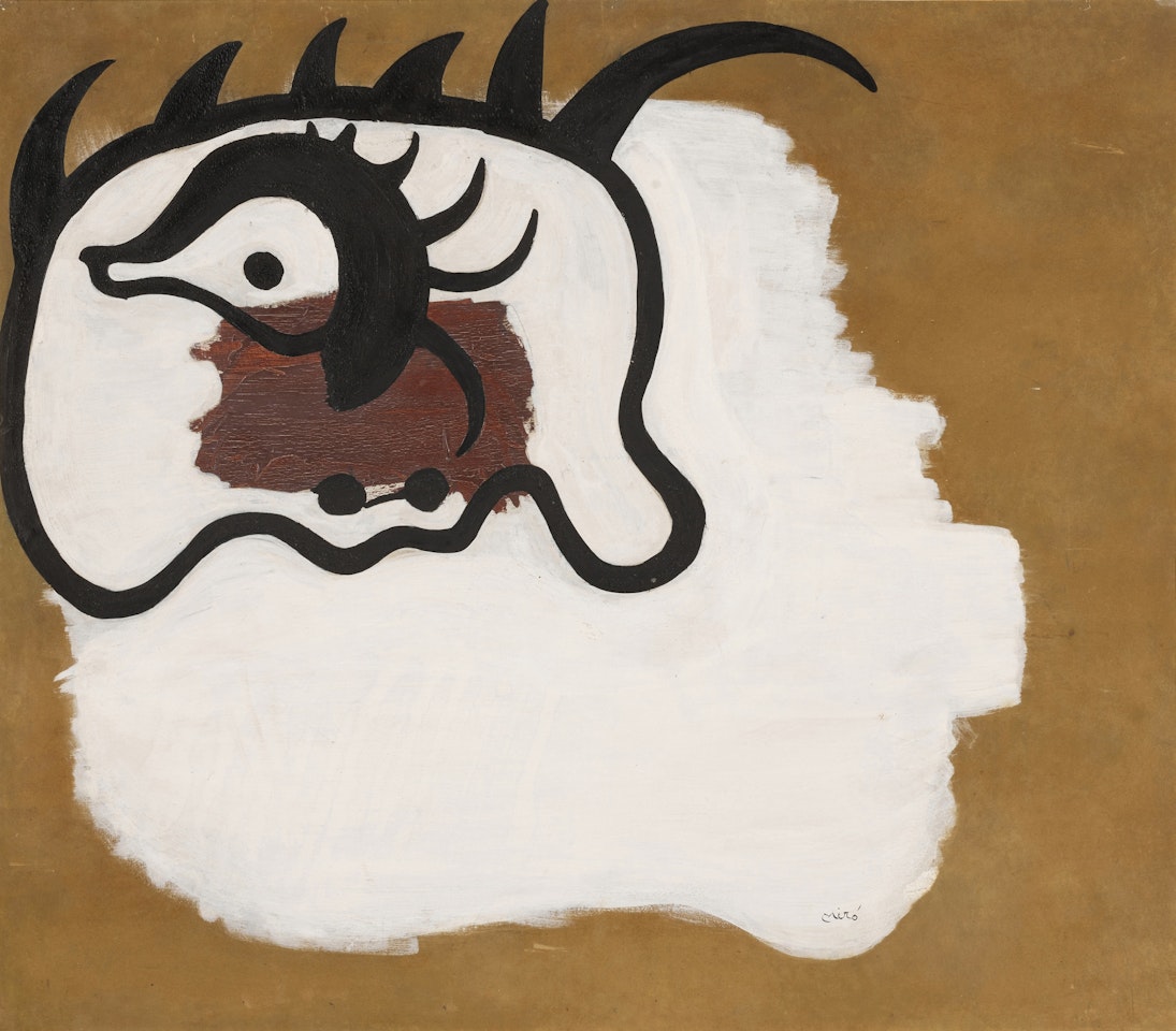 Painting for the ballet "Jeux d"Enfants" by Joan Miró