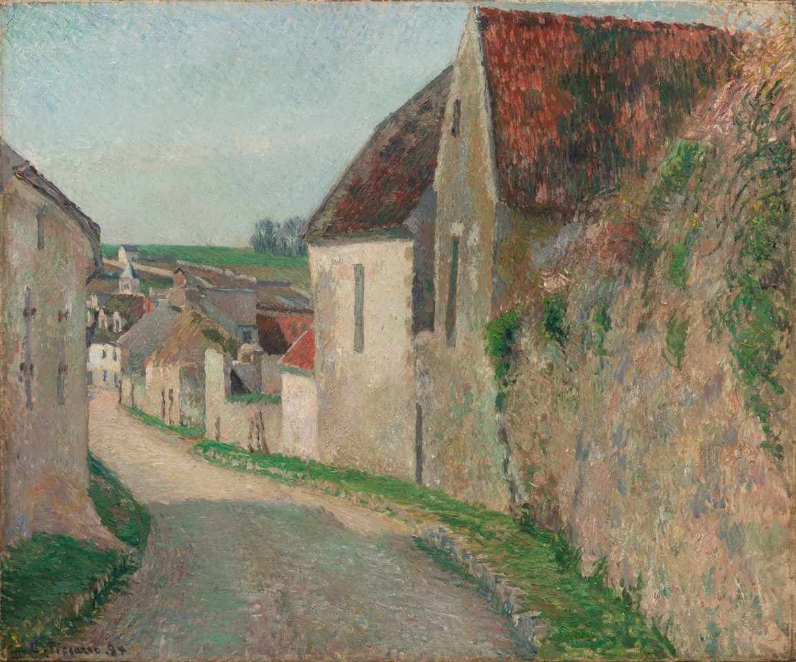 Route d"Ennery à Osny by Camille Pissarro