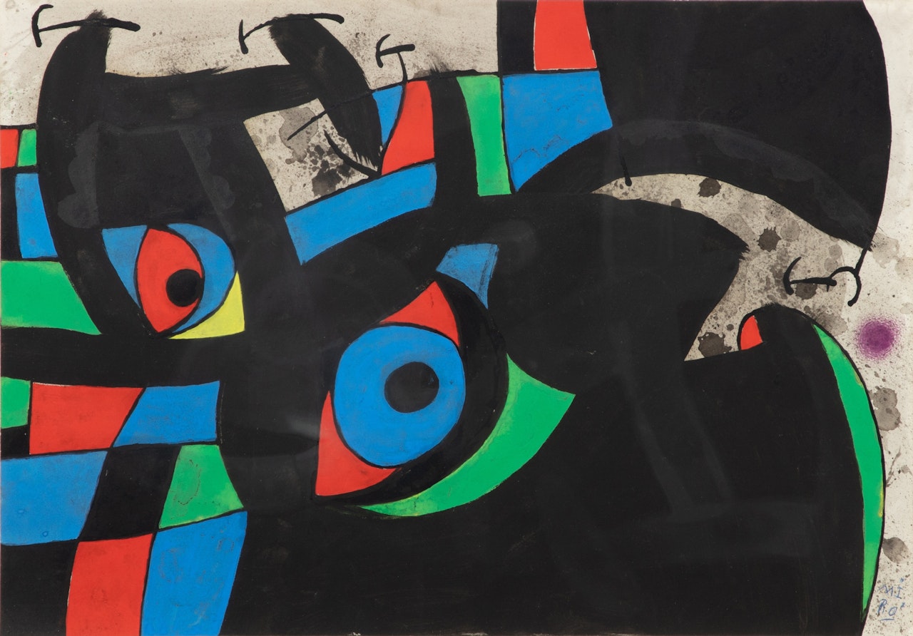 Maquette pour "Le Lézard aux plumes d"or" by Joan Miró