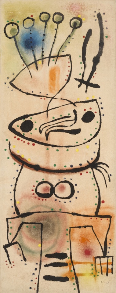 L"Oiseau de proie fonce sur nous by Joan Miró