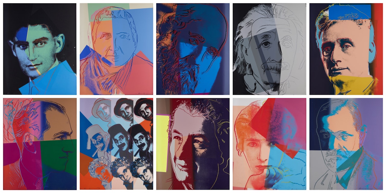 Ten Portraits of Jews of the Twentieth Century (Feldman & Schellmann II.226-235) by Andy Warhol