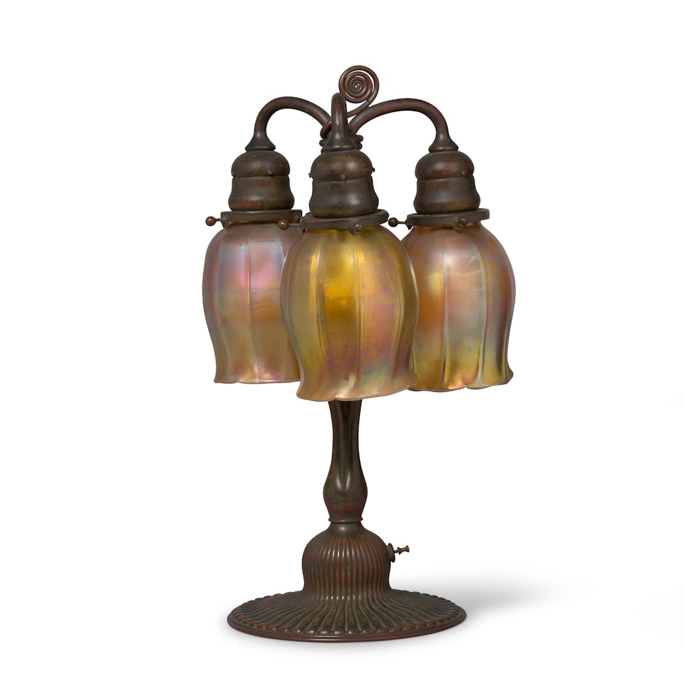 Newel Post Lamp by Tiffany Studios