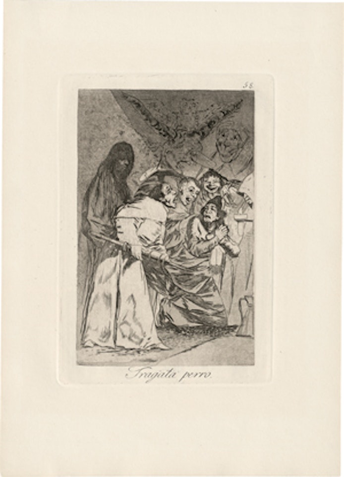 Tragala perro by Francisco José de Goya