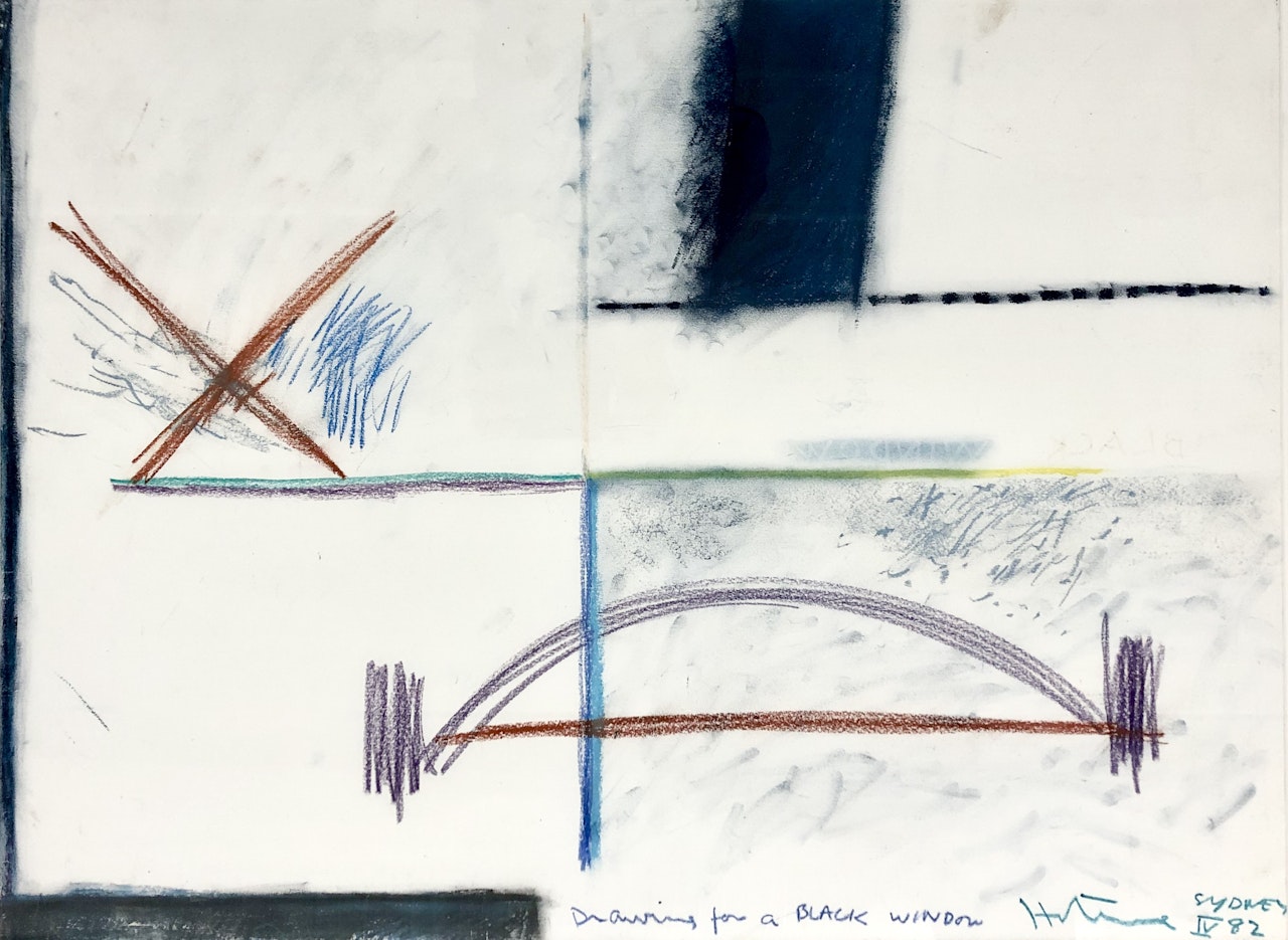 Drawing for a Black Window by Ralph Hotere
