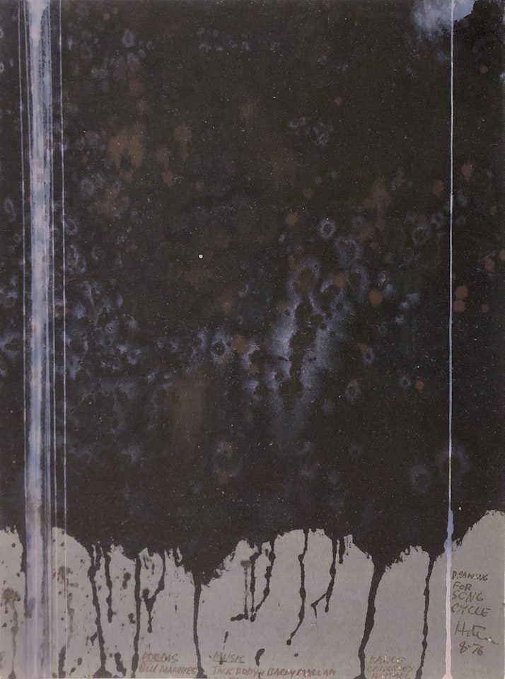 Drawing for Song Cycle by Ralph Hotere