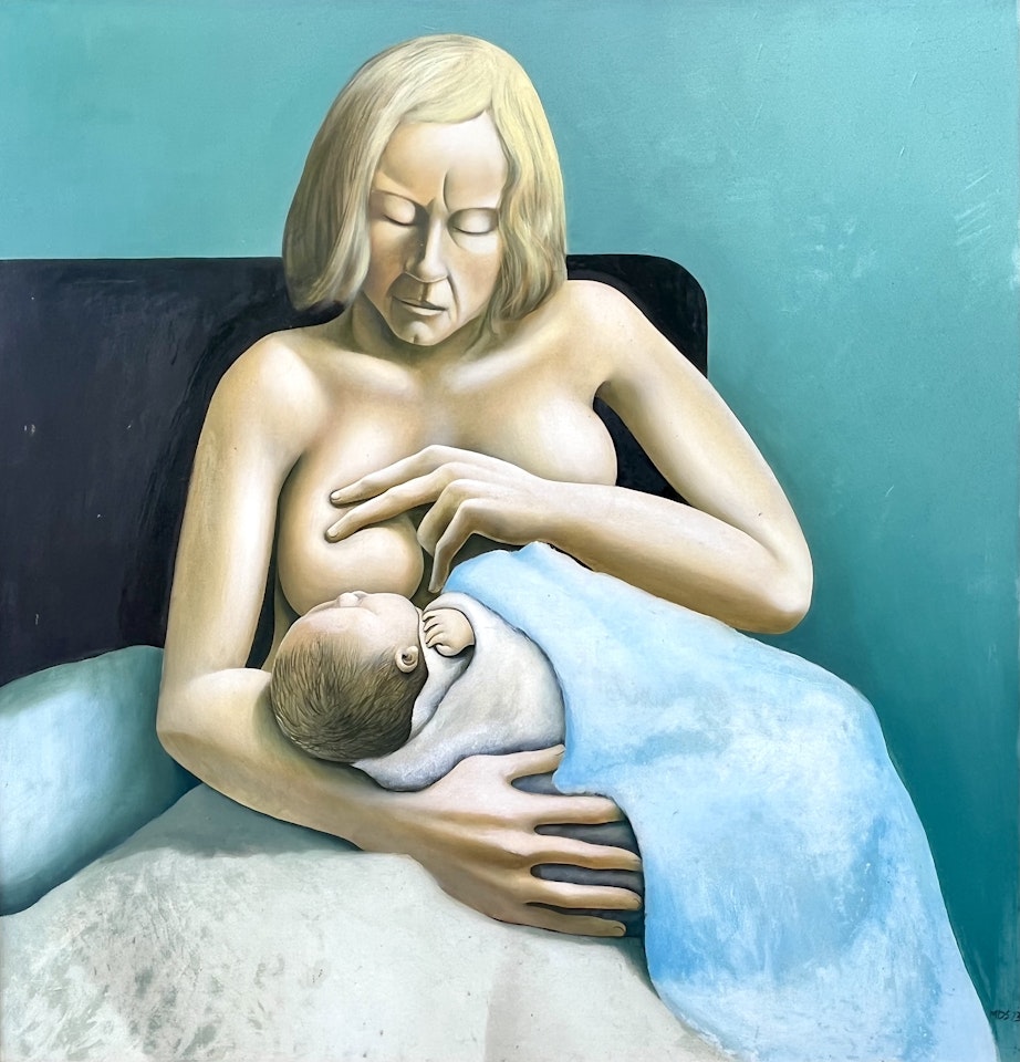Elizabeth Breastfeeding Thomas by Michael Smither