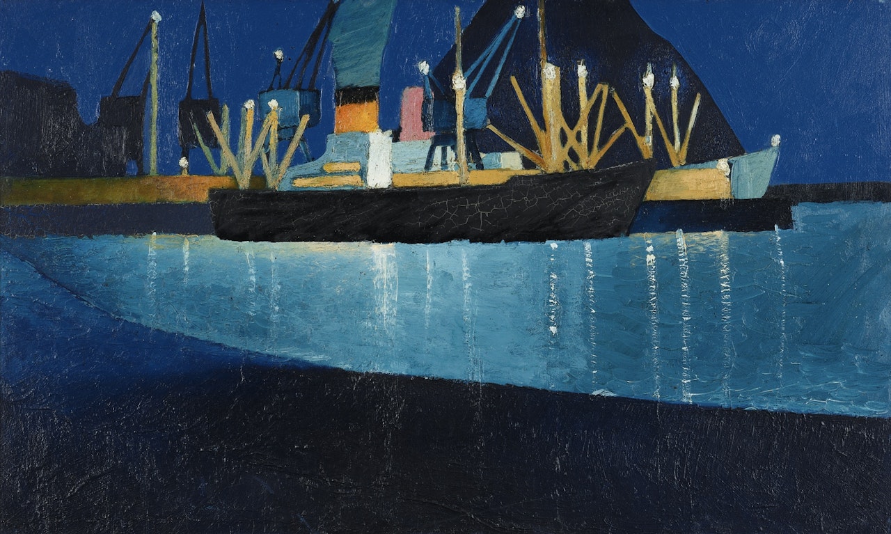 Taranaki Port by Michael Smither