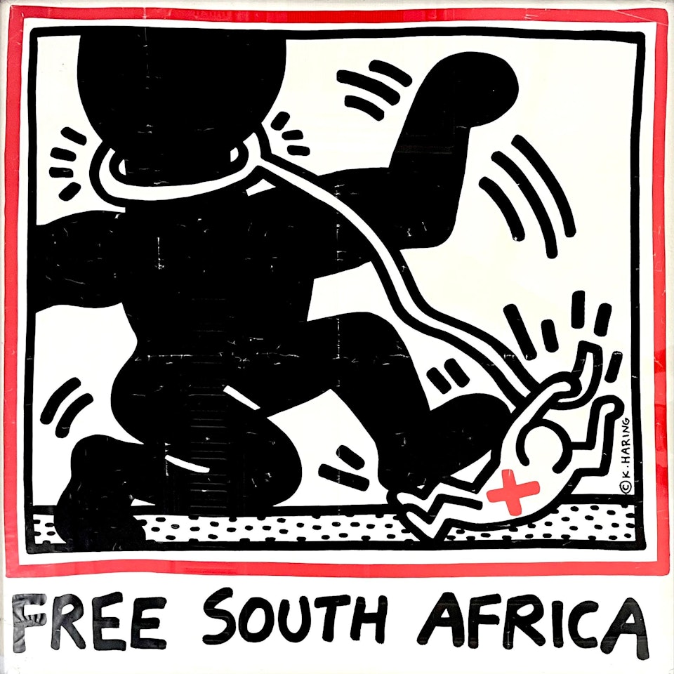 Free South Africa by Keith Haring