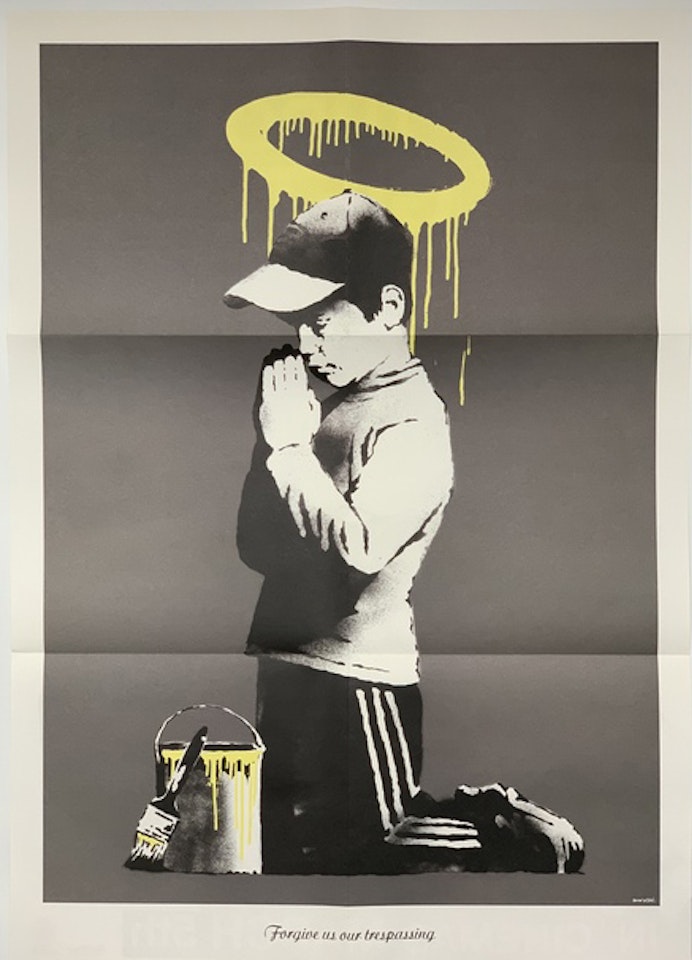 Forgive Us Our Trespassing by Banksy