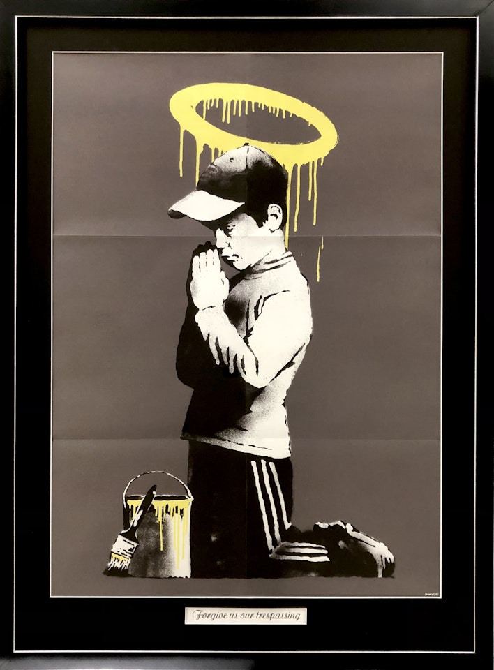 Forgive Us Our Trepassing by Banksy
