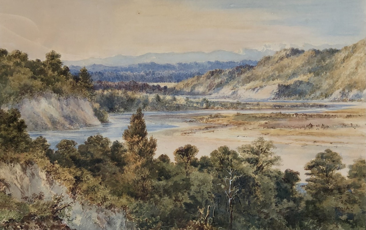 Rangitikei River by Charles Decimus Barraud