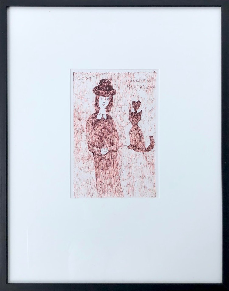 Schoolgirl & Black Cat 9 by Charles Blackman