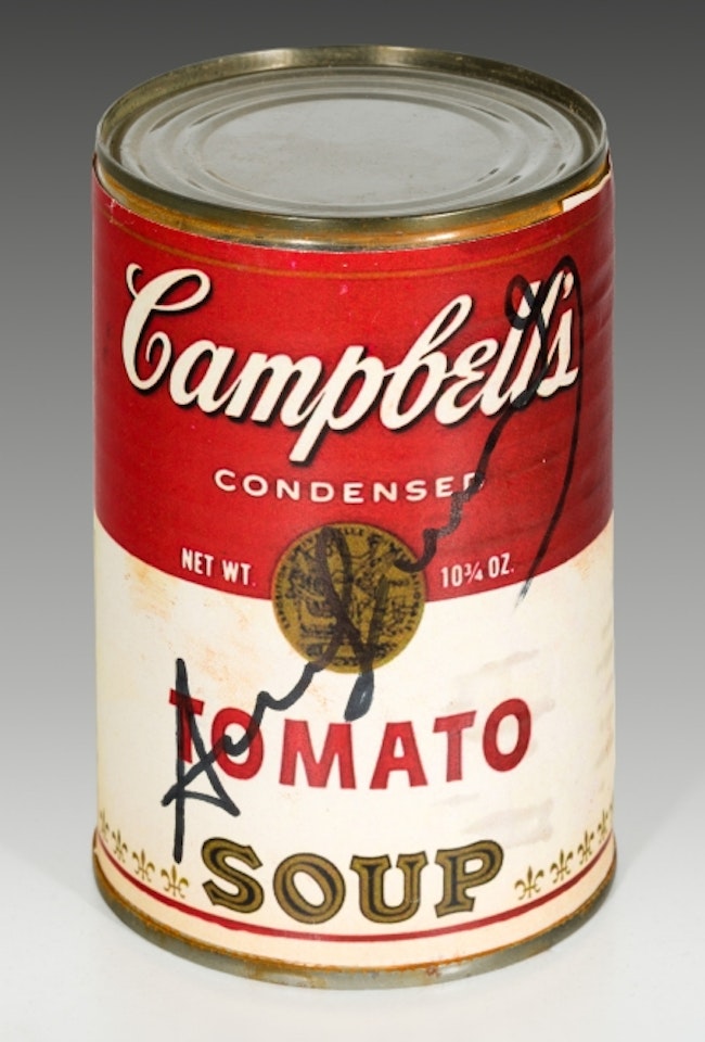 Campbell"s Tomato Soup can (object) by Andy Warhol