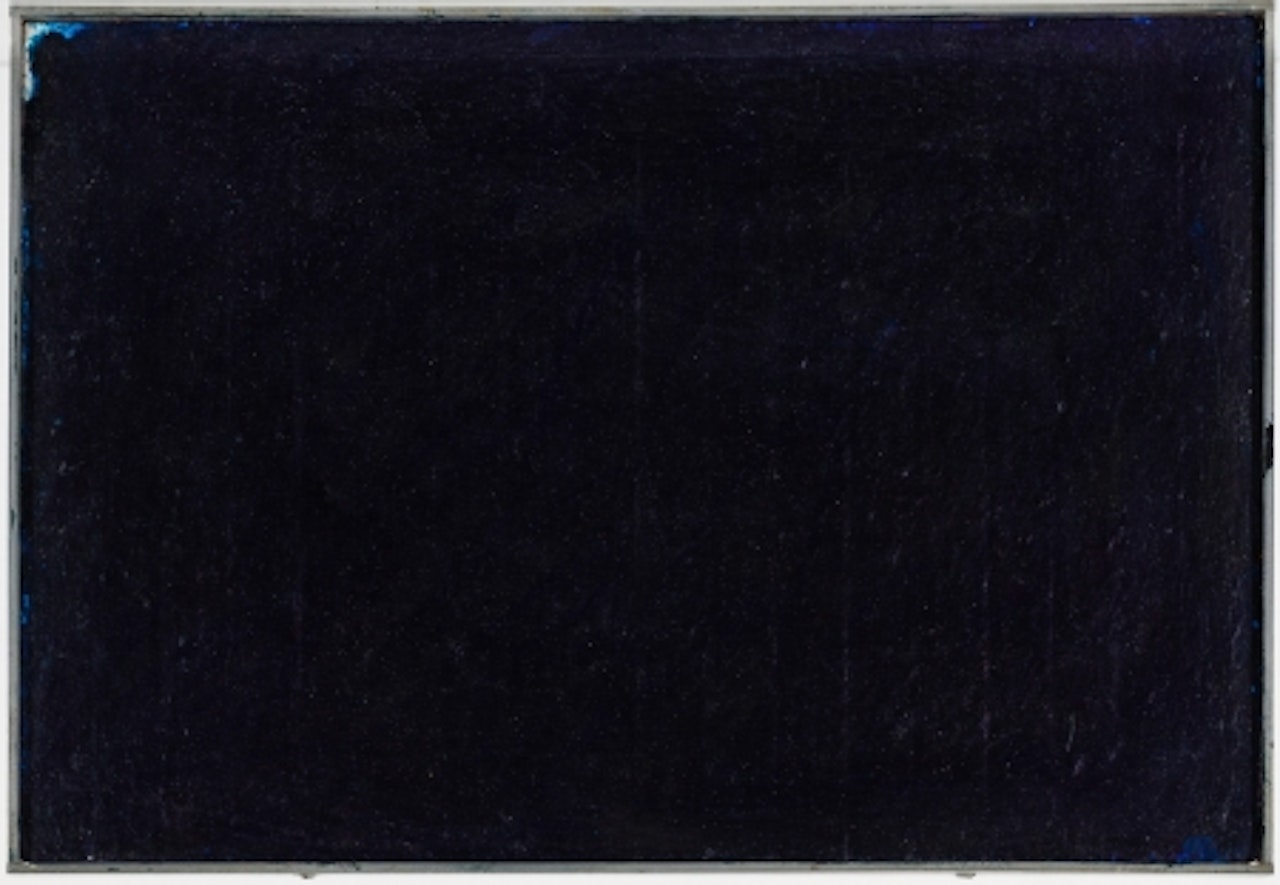 Untitled (purple overpainting) by Arnulf Rainer