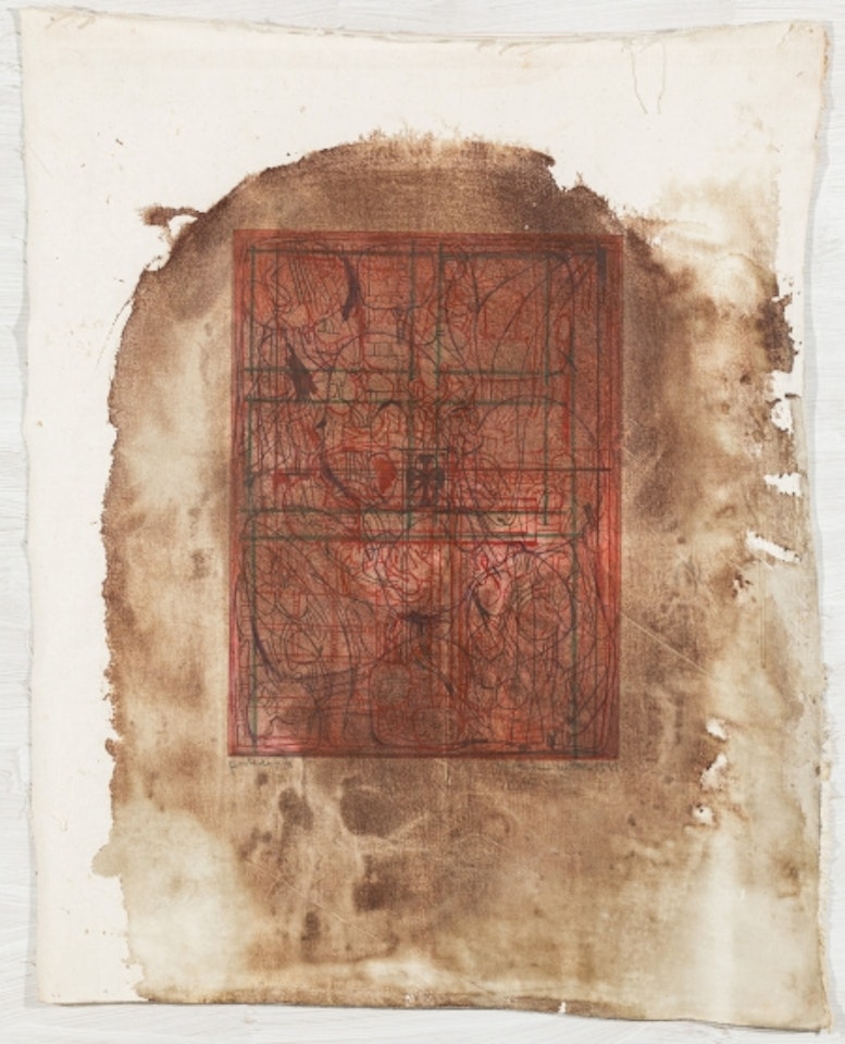 Untitled (architectural drawing) by Hermann Nitsch