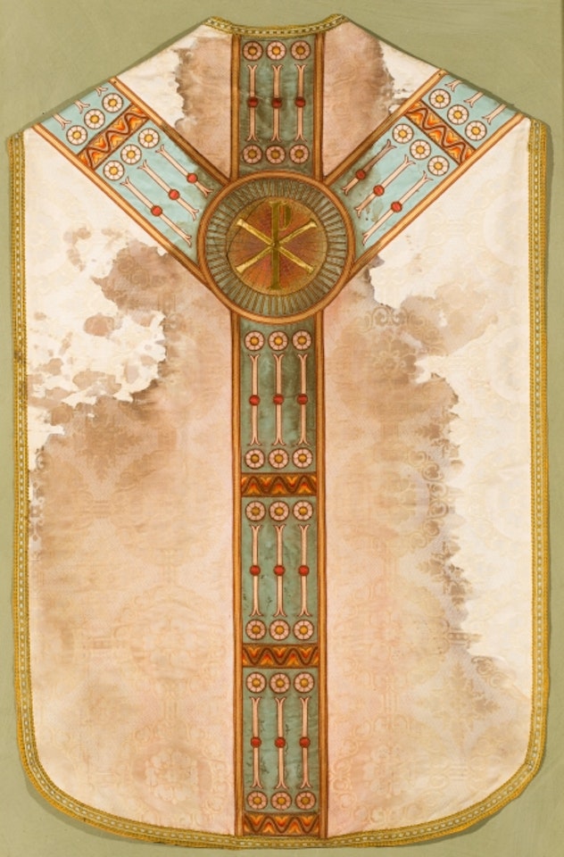 Chasuble (Action Relic) by Hermann Nitsch