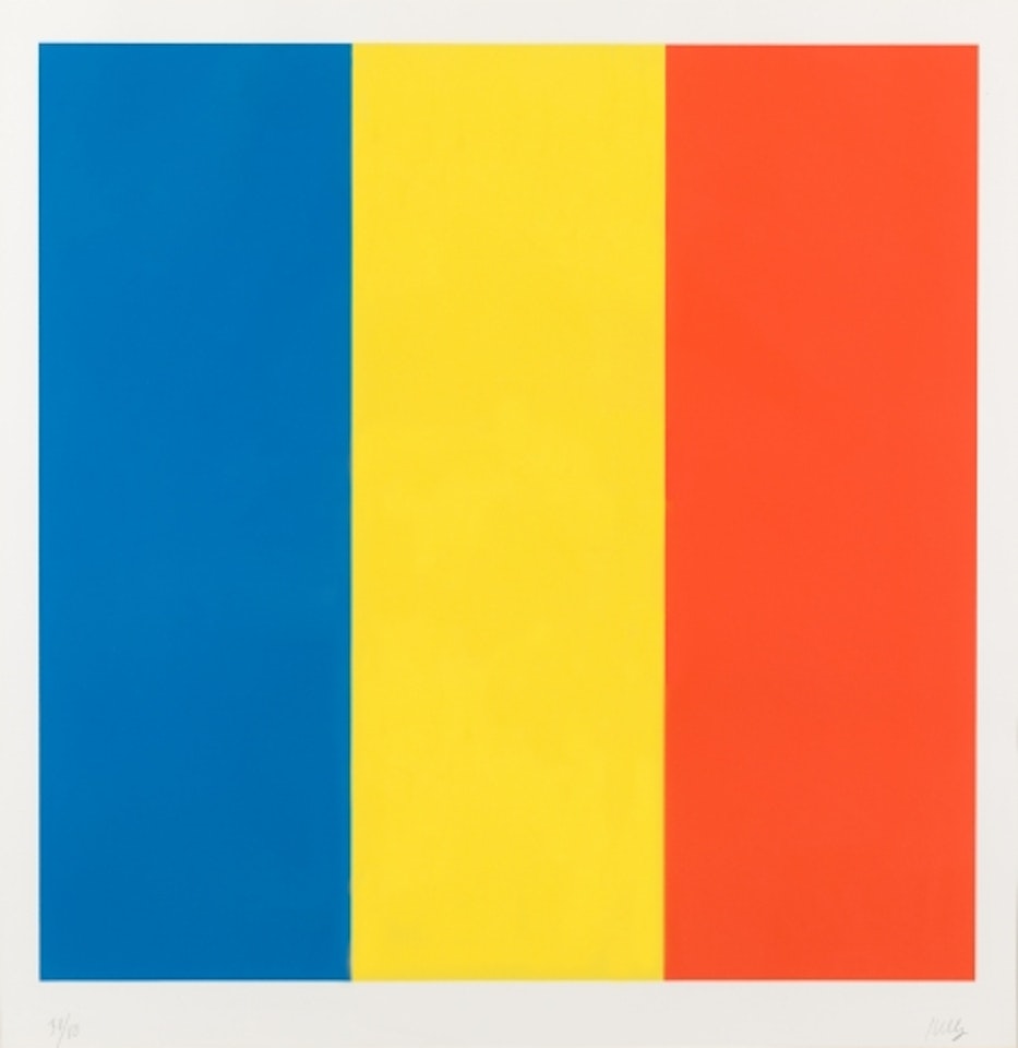 Blue Yellow Red by Ellsworth Kelly