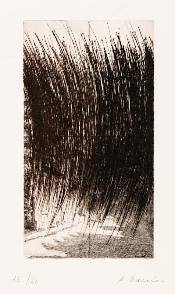 Village street by Arnulf Rainer