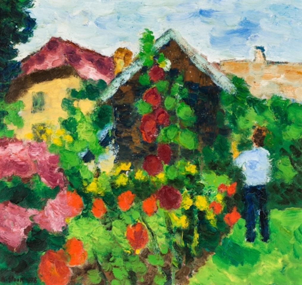 In the flower garden by Karl Stark