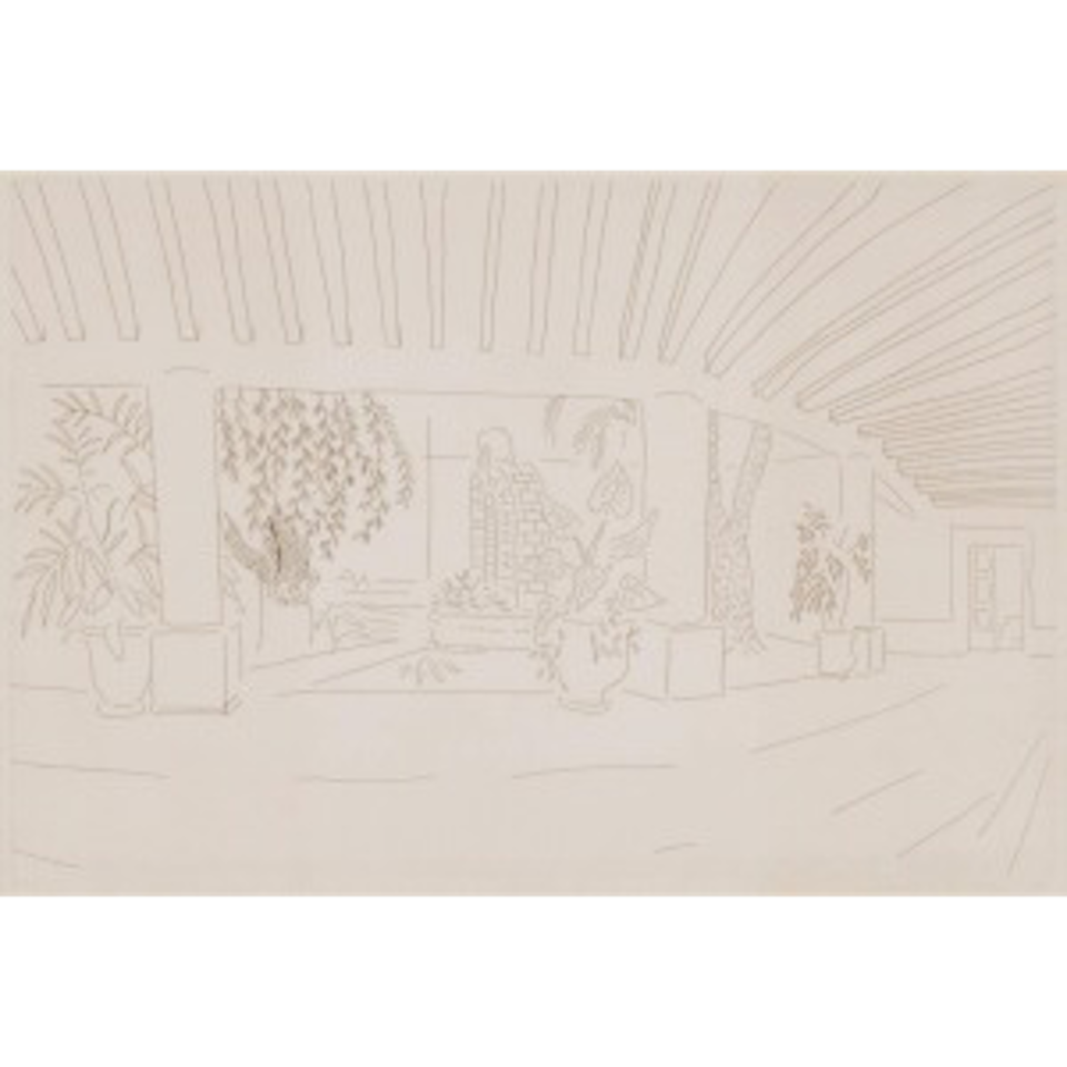 Mexican Hotel Garden (M.C.A.T.256) by David Hockney