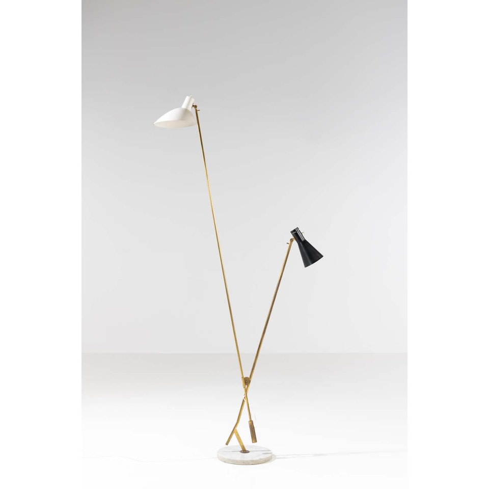 Model no. 1049; Floor lamp by Gino Sarfatti