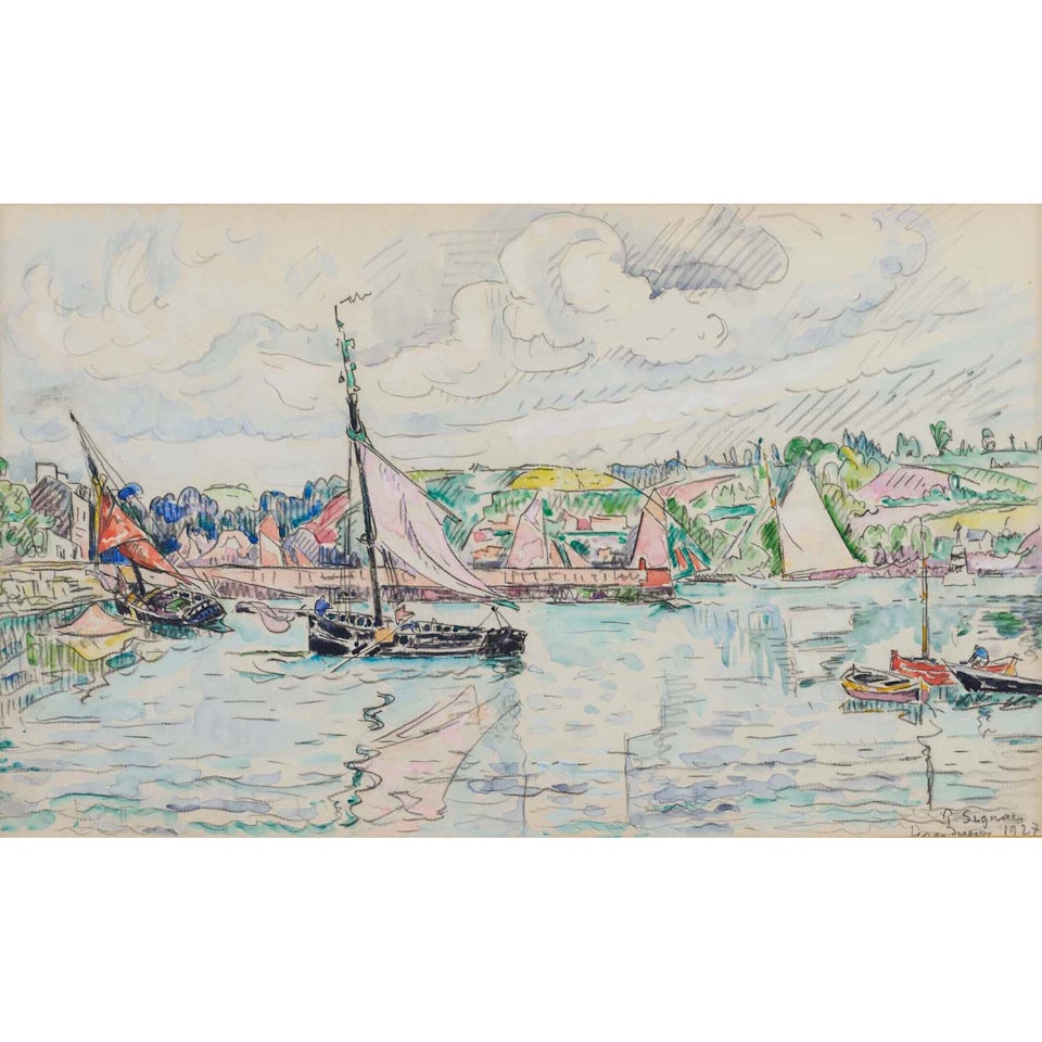 Lézardrieux, Bretagne by Paul Signac