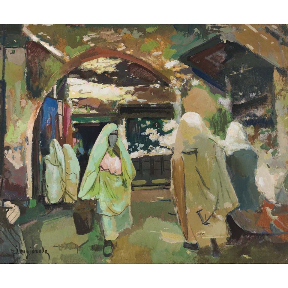 Femmes dans les souks, Marrakech by Jacques Majorelle