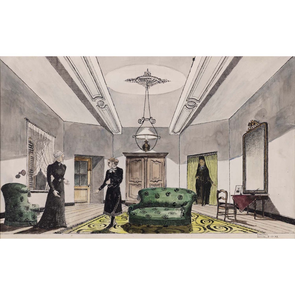 Le témoin, Choisel, 8.1 by Paul Delvaux