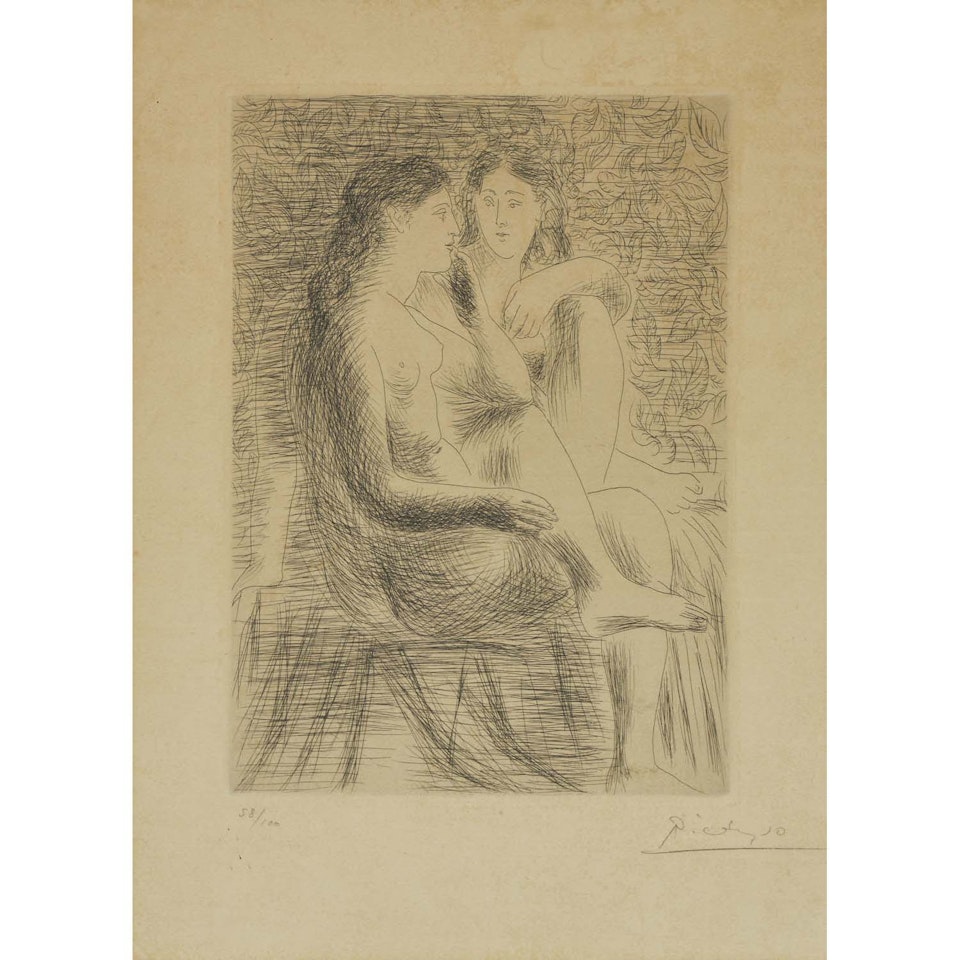 Deux nus assis by Pablo Picasso