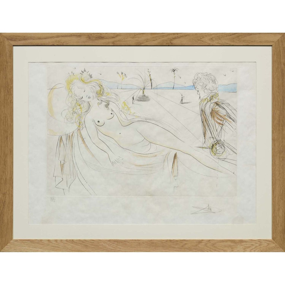 Vénus au joueur d"orgue by Salvador Dali