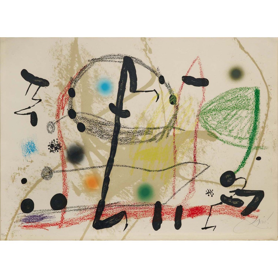 Variaciones acrosticas en el jardin de Miro (pl.13) by Joan Miró