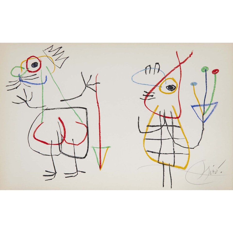 Untitled (*L"enfance d"Ubu*, pl. 3) by Joan Miró